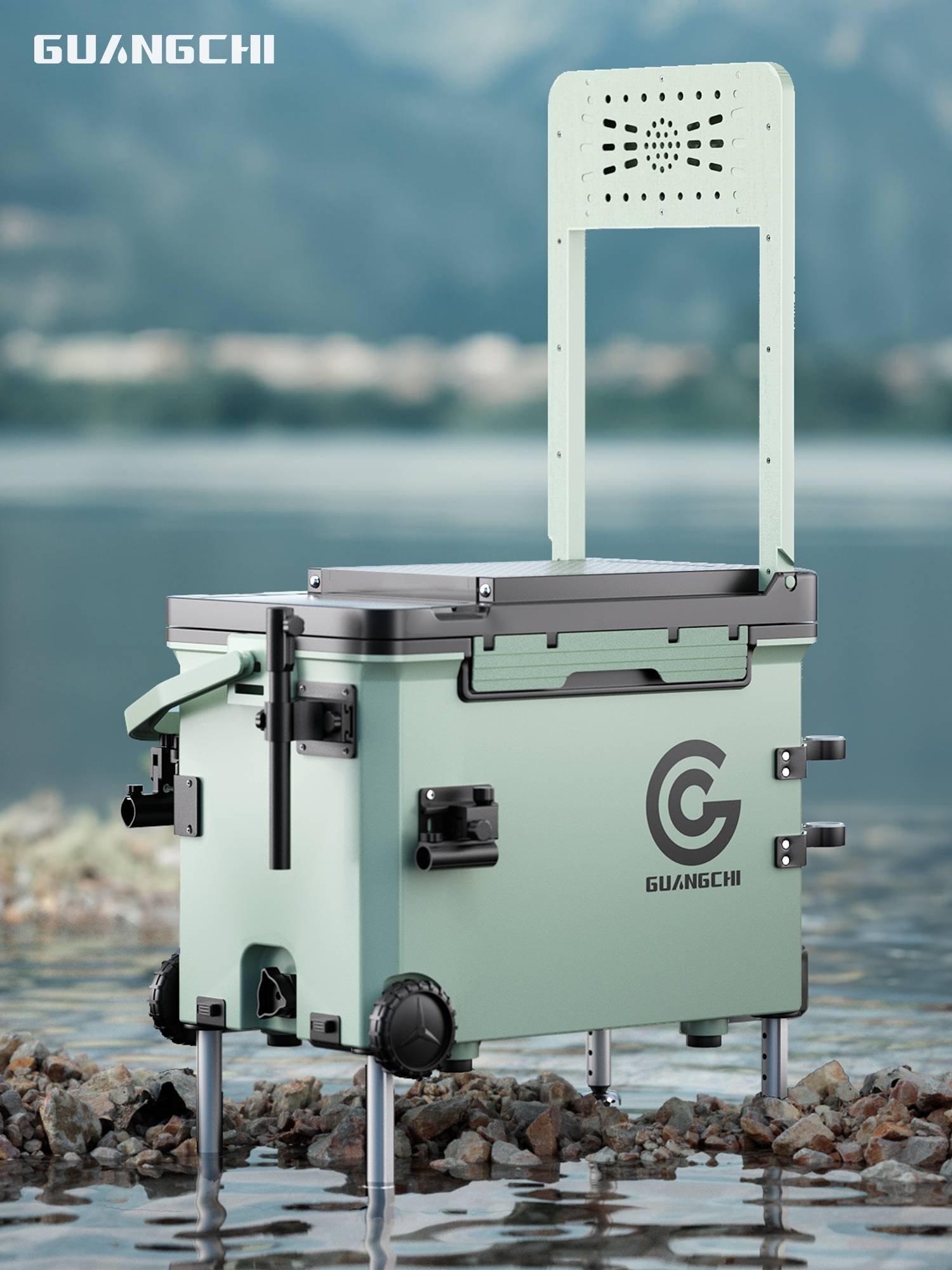 New fishing box full of 26 liters of lightweight, light multifunctional 2024 fishing tank drum gear